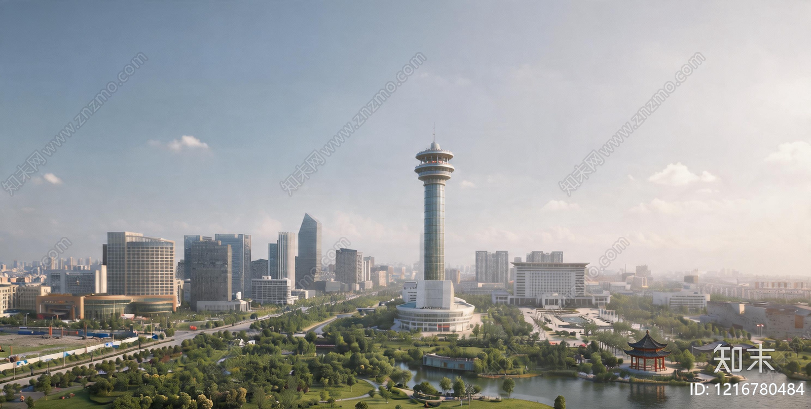 现代城市背景贴图下载【ID:1216780484】