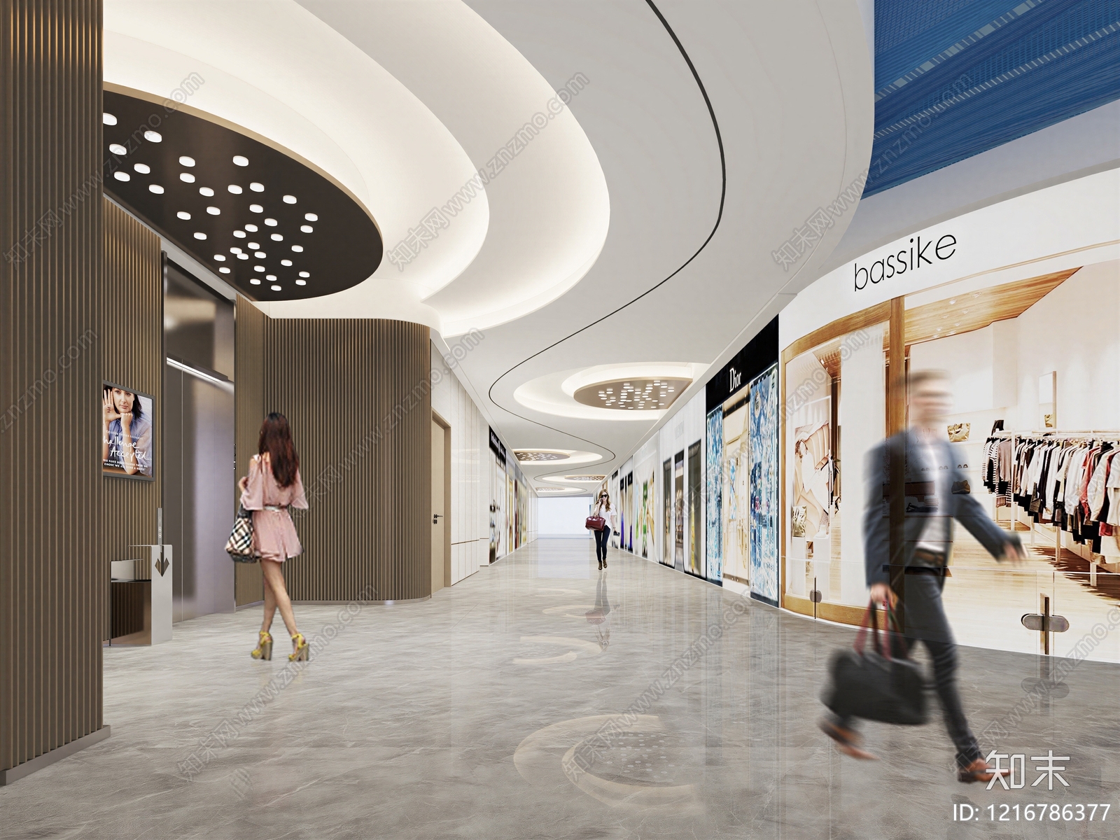 现代商场贴图下载【ID:1216786377】