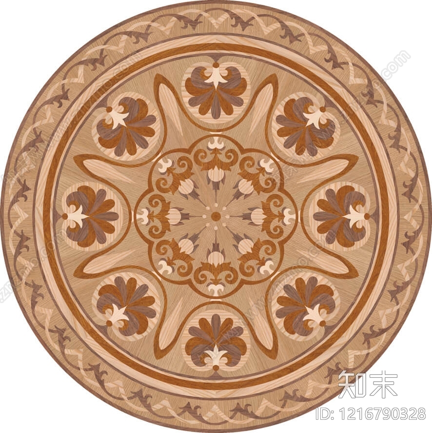 现代圆形地毯贴图下载【ID:1216790328】
