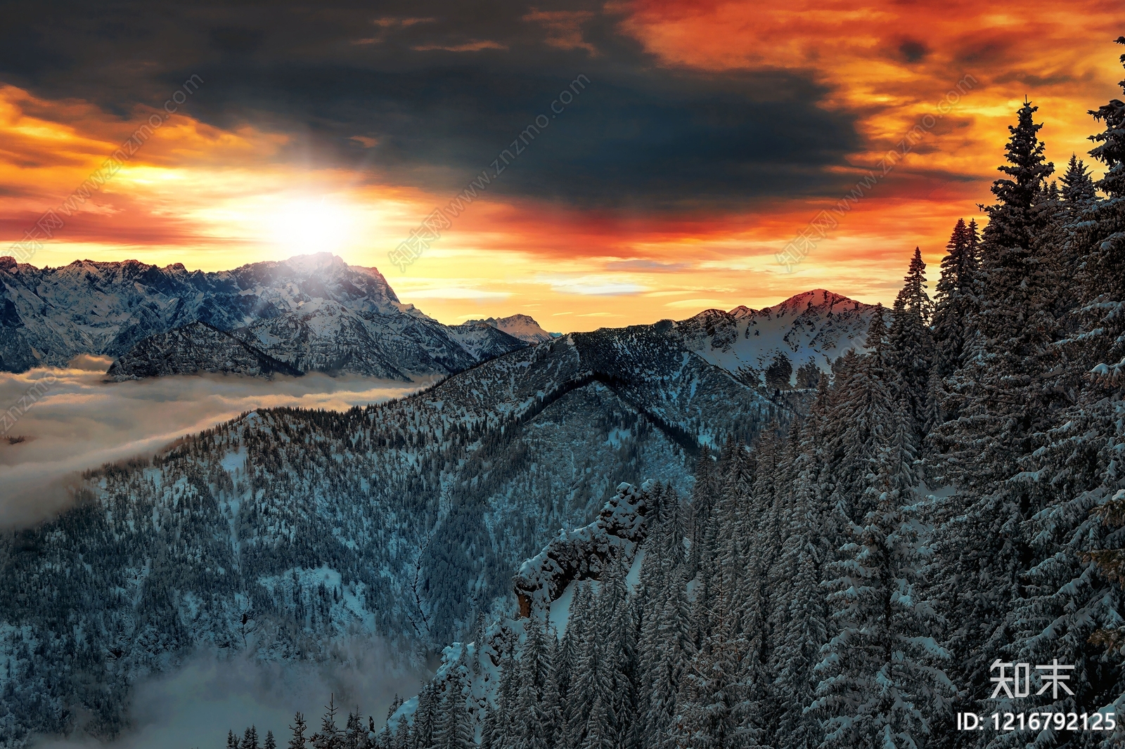 雪山贴图下载【ID:1216792125】