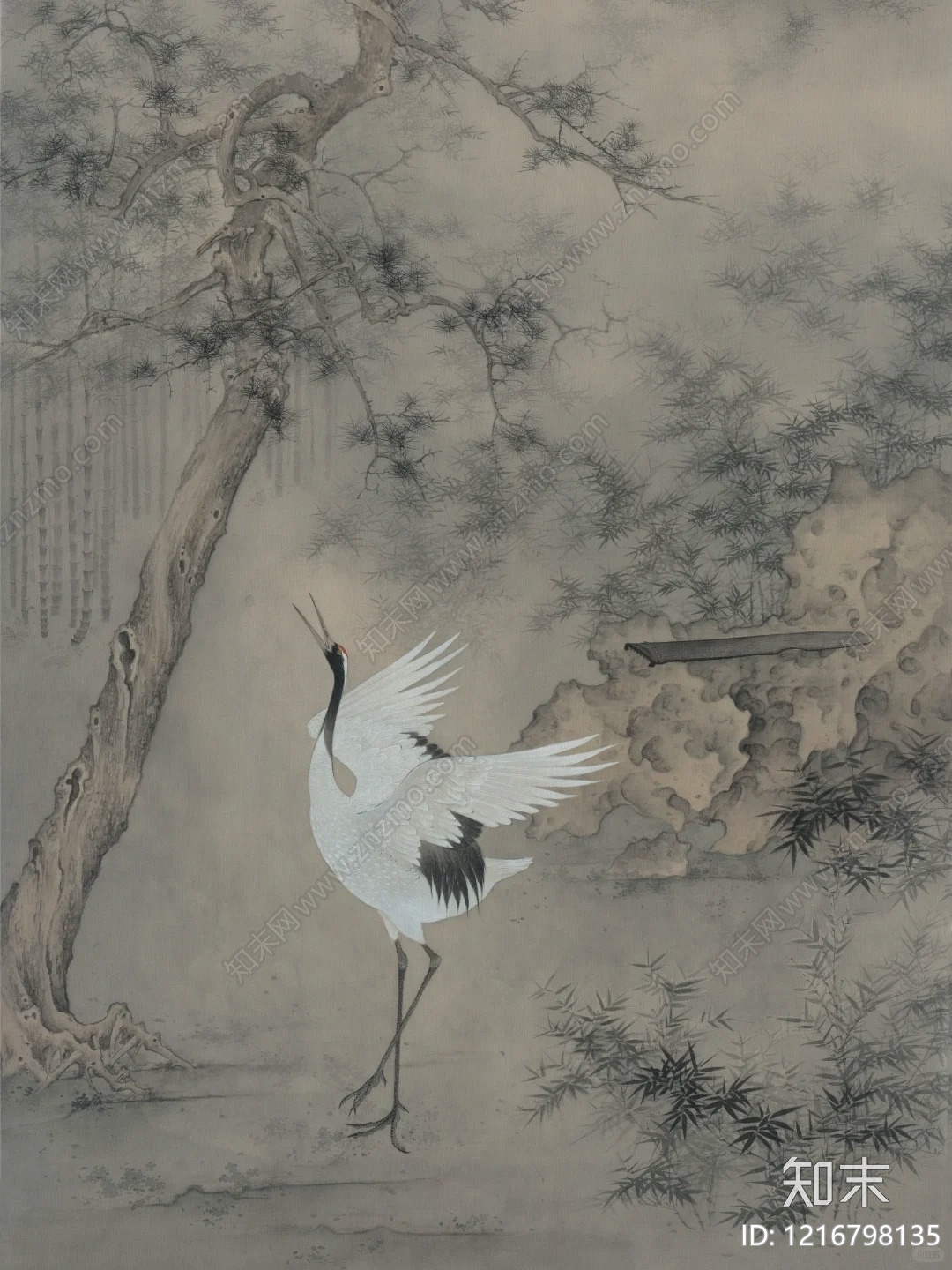 水墨画贴图下载【ID:1216798135】