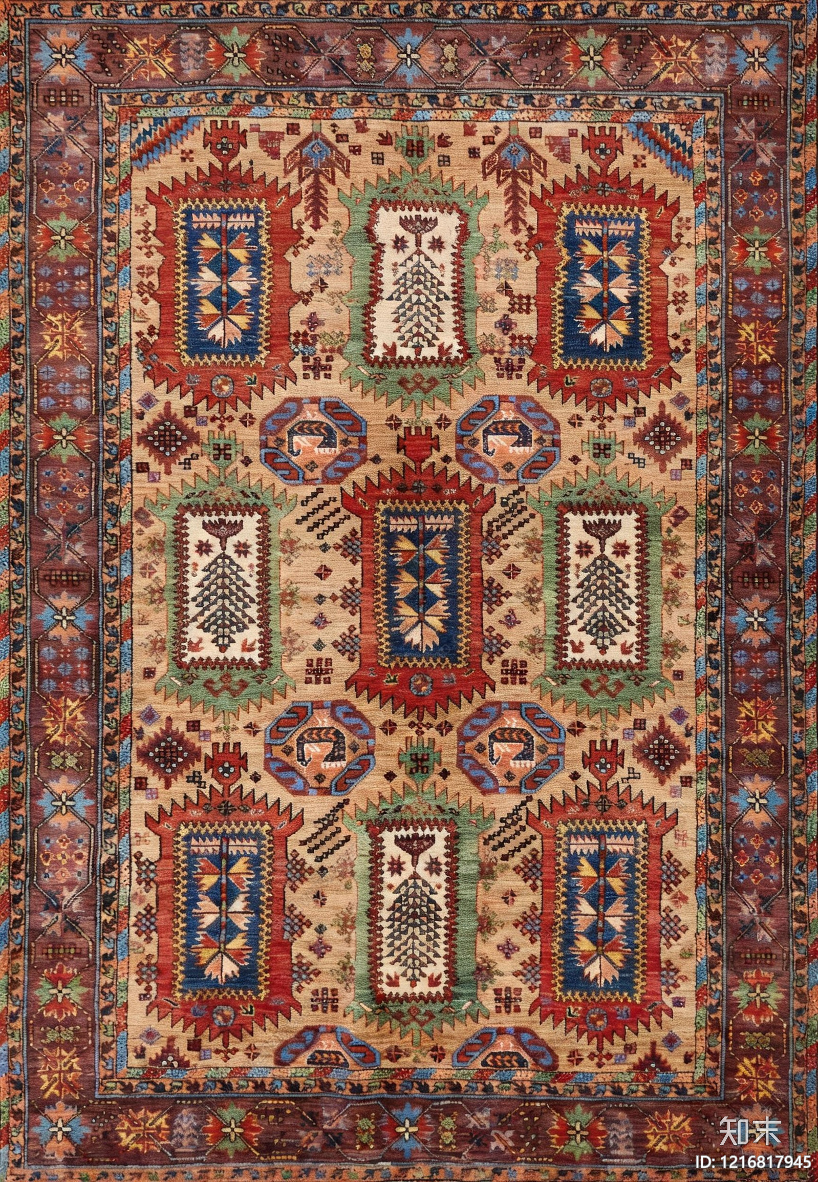 美式民族图案贴图下载【ID:1216817945】