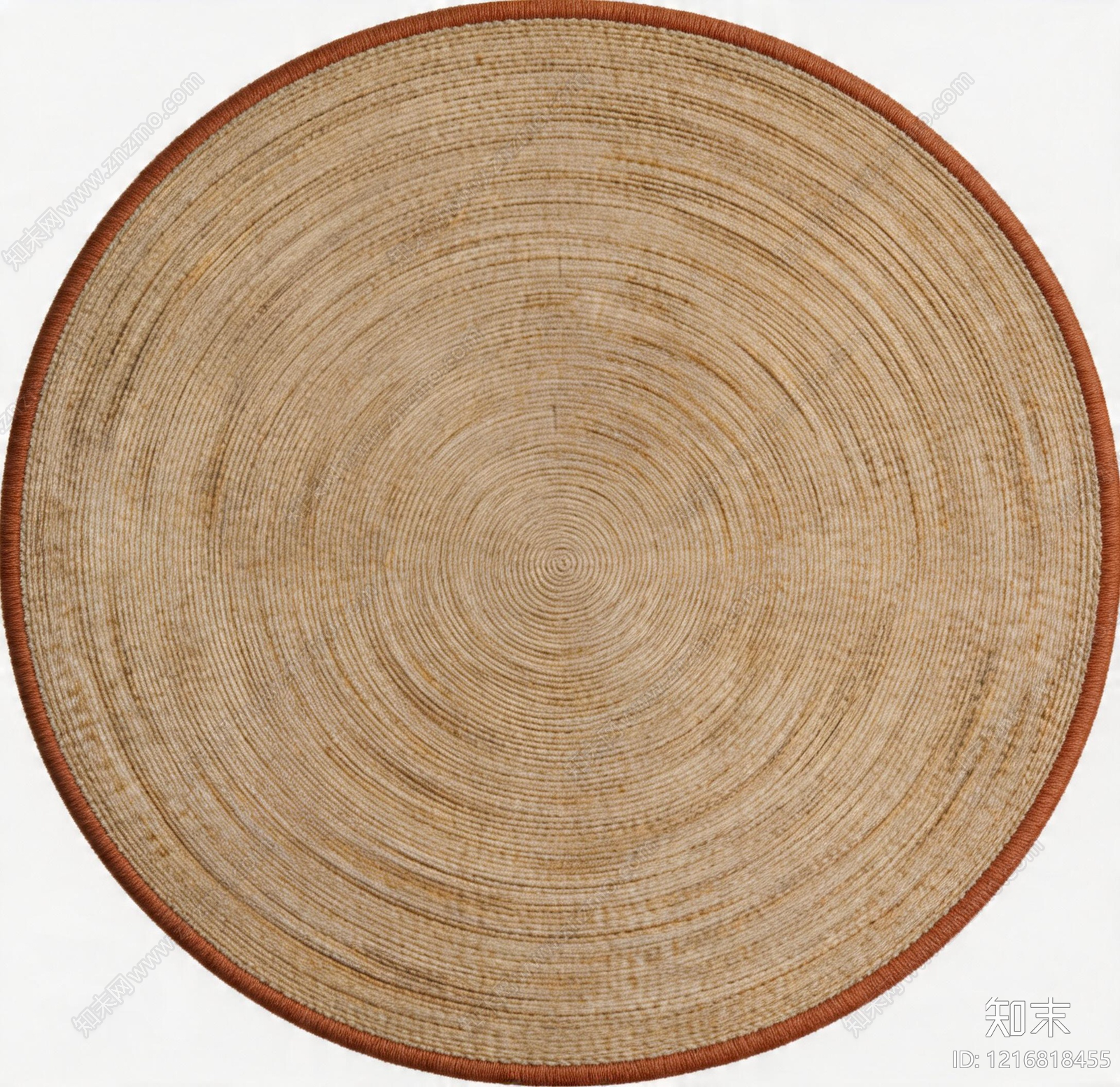 侘寂圆形地毯贴图下载【ID:1216818455】