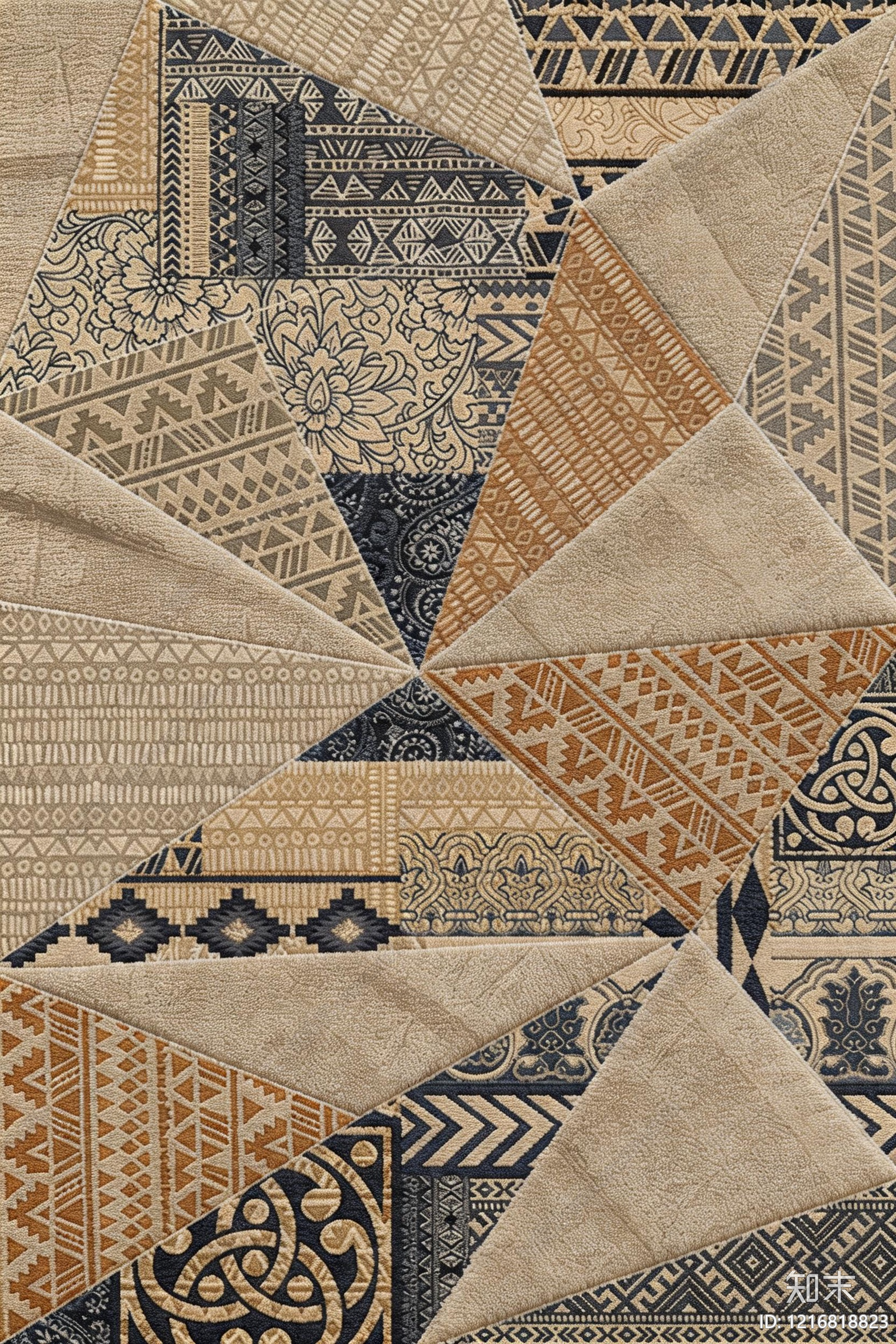 意式几何地毯贴图下载【ID:1216818823】