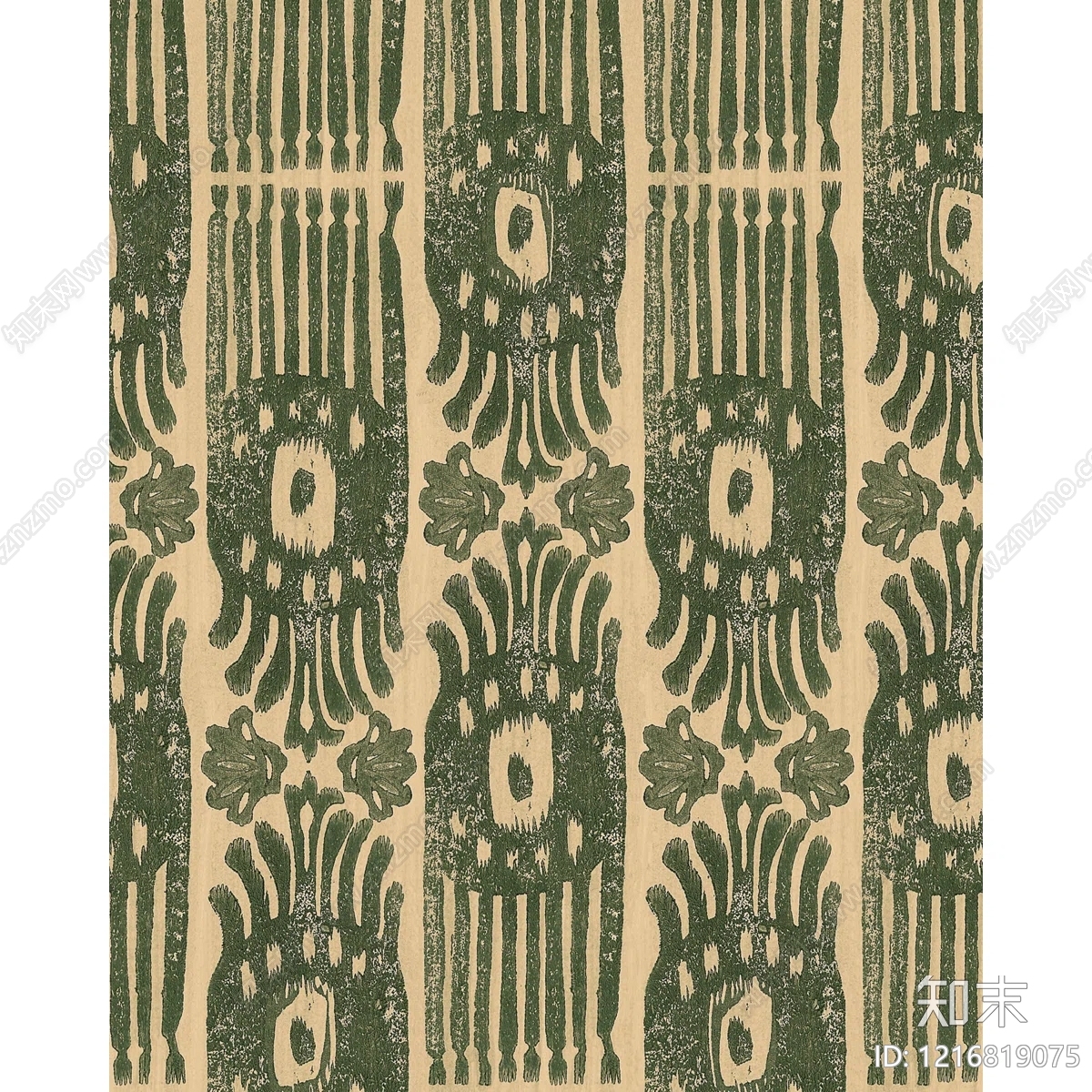 北欧花纹壁纸贴图下载【ID:1216819075】