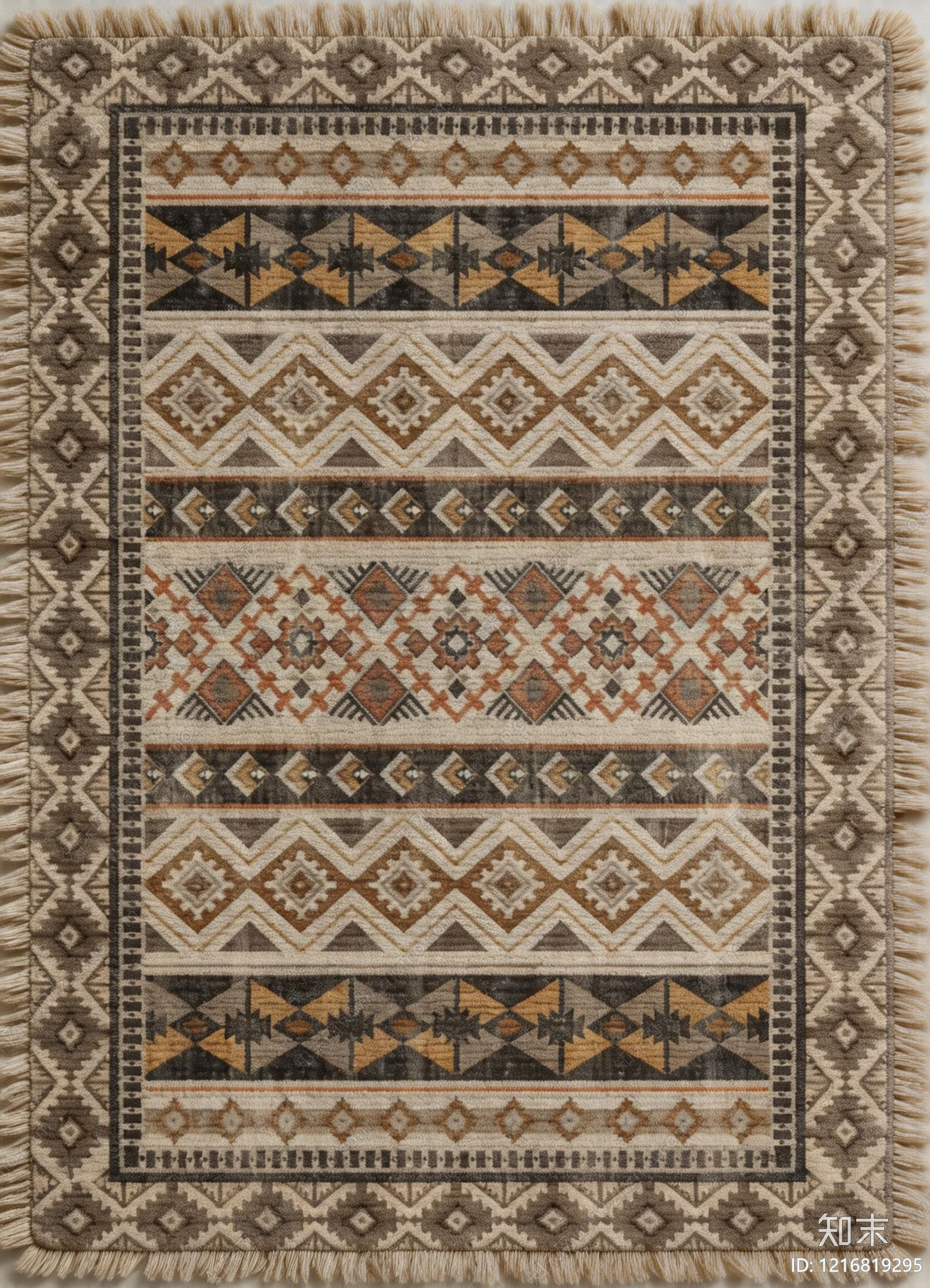 意式几何地毯贴图下载【ID:1216819295】