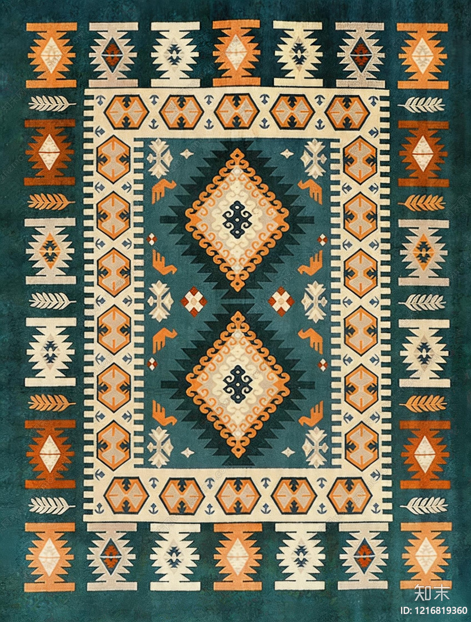 美式几何地毯贴图下载【ID:1216819360】