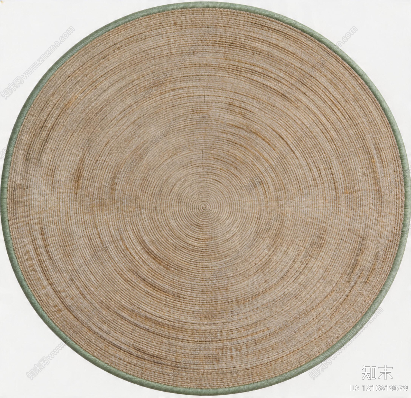 侘寂圆形地毯贴图下载【ID:1216819679】