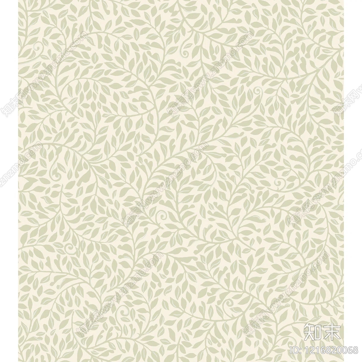 北欧花纹壁纸贴图下载【ID:1216820068】