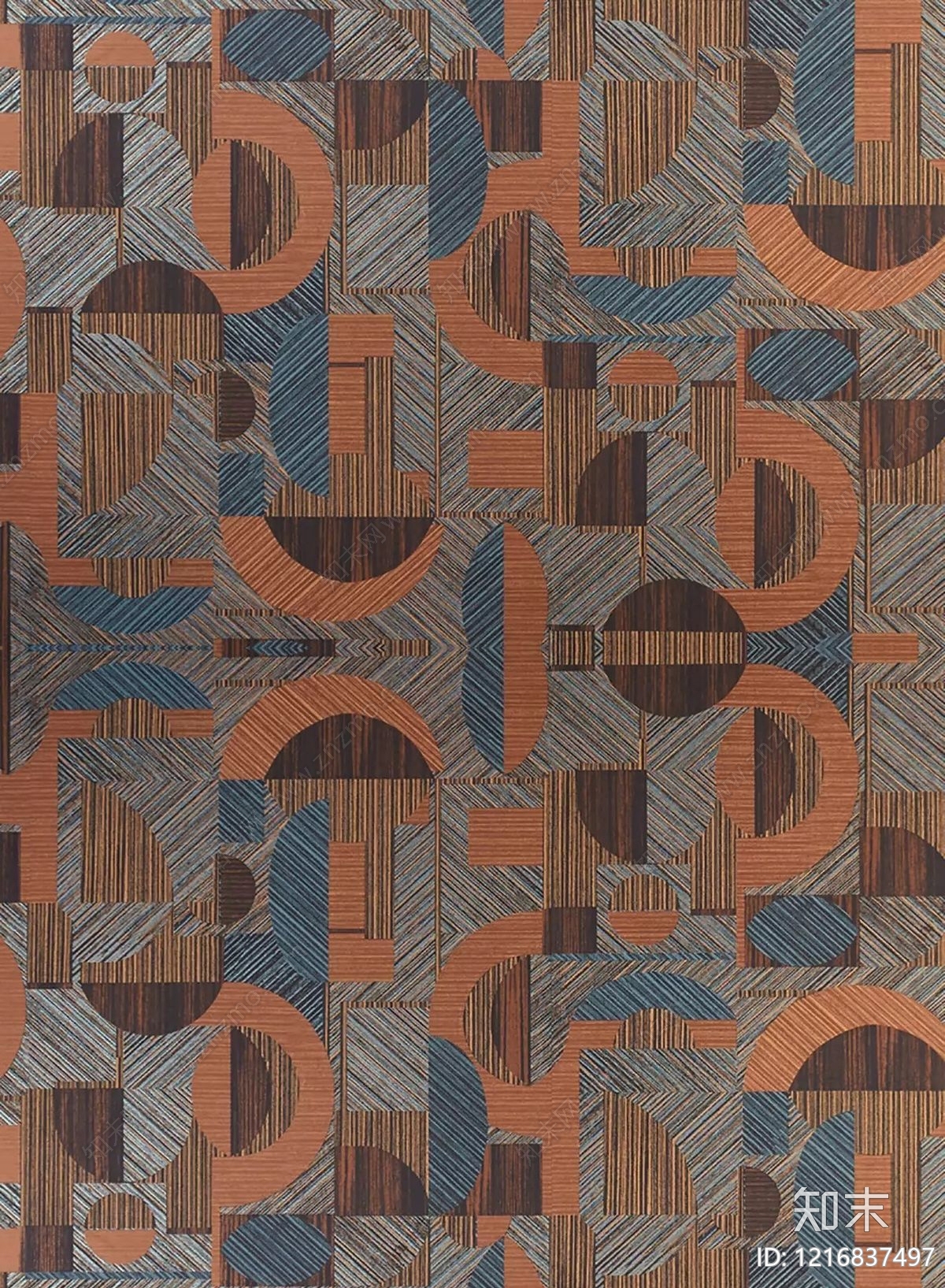 欧式几何壁纸贴图下载【ID:1216837497】