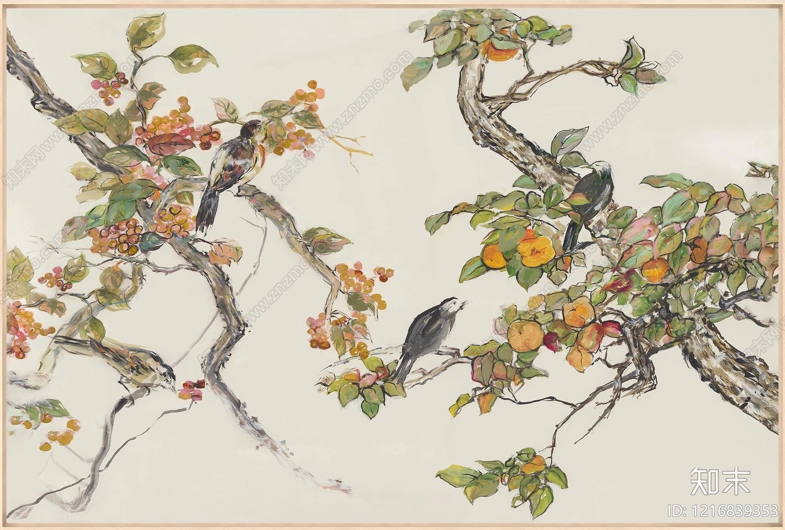 中式艺术画贴图下载【ID:1216839353】