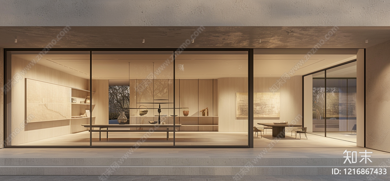 原木橱窗贴图下载【ID:1216867433】