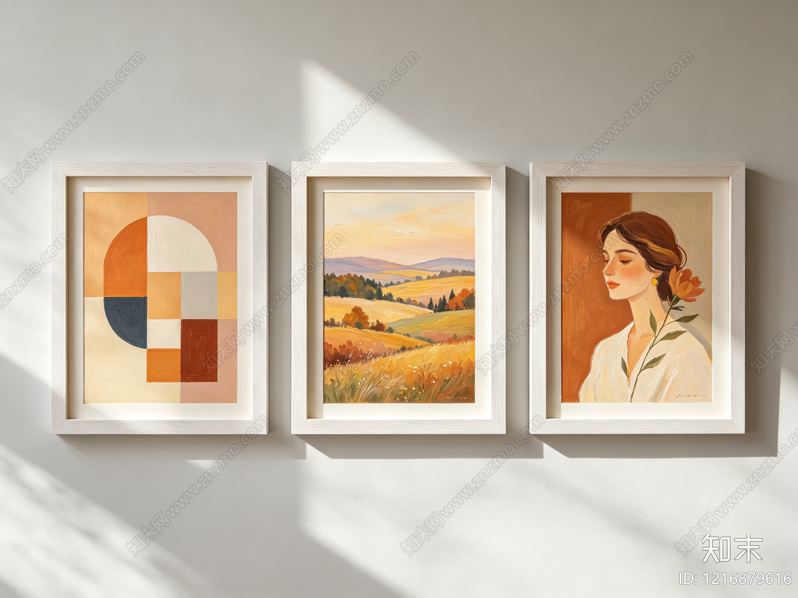 现代装饰画贴图下载【ID:1216879616】