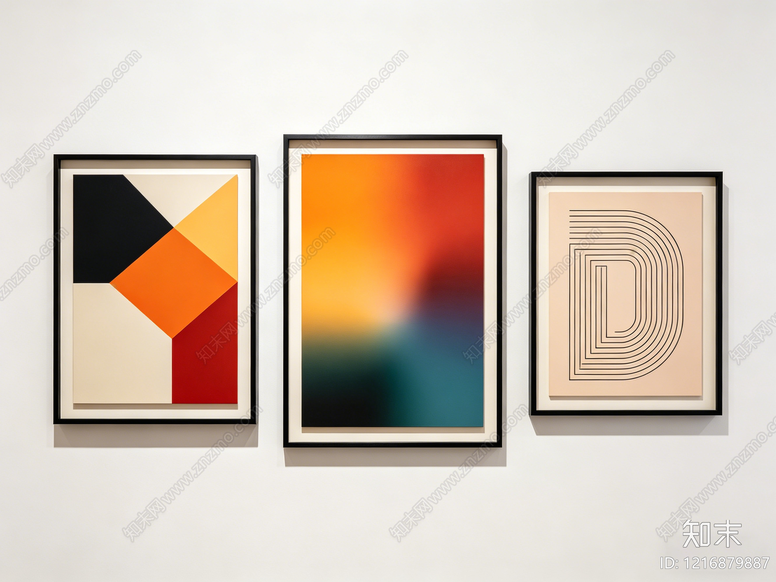 现代抽象画贴图下载【ID:1216879887】