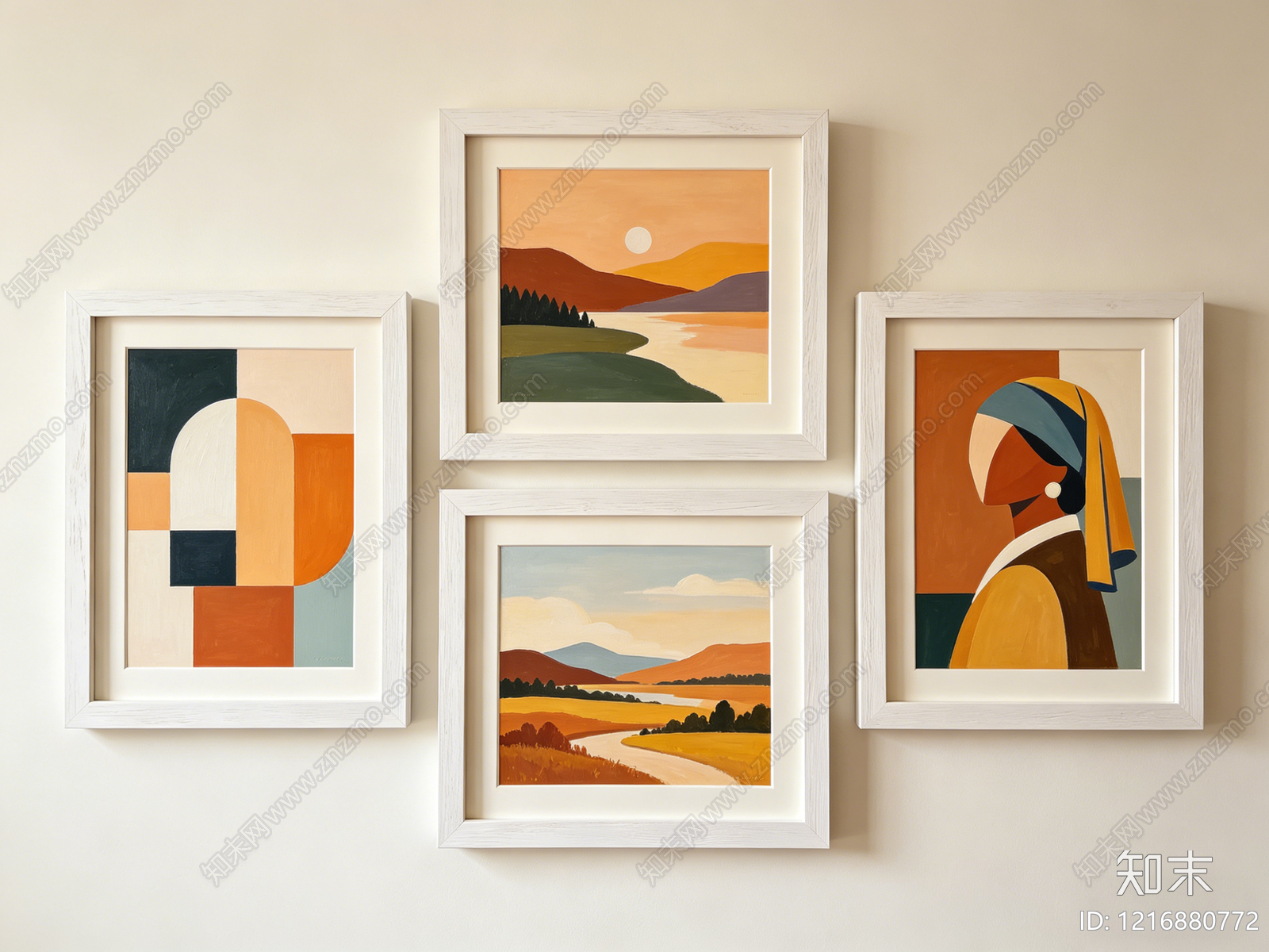 现代其他挂画贴图下载【ID:1216880772】