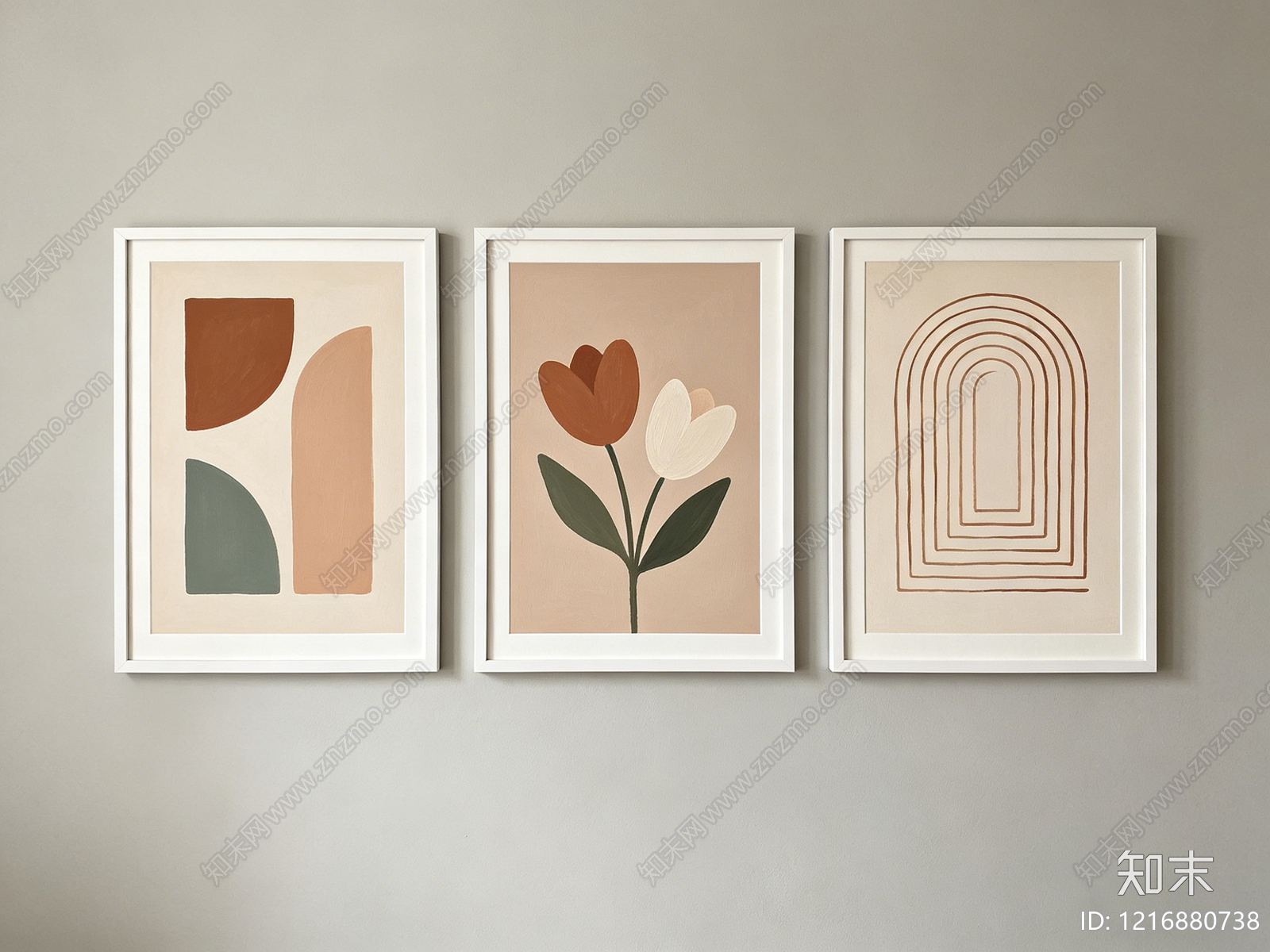 现代装饰画贴图下载【ID:1216880738】