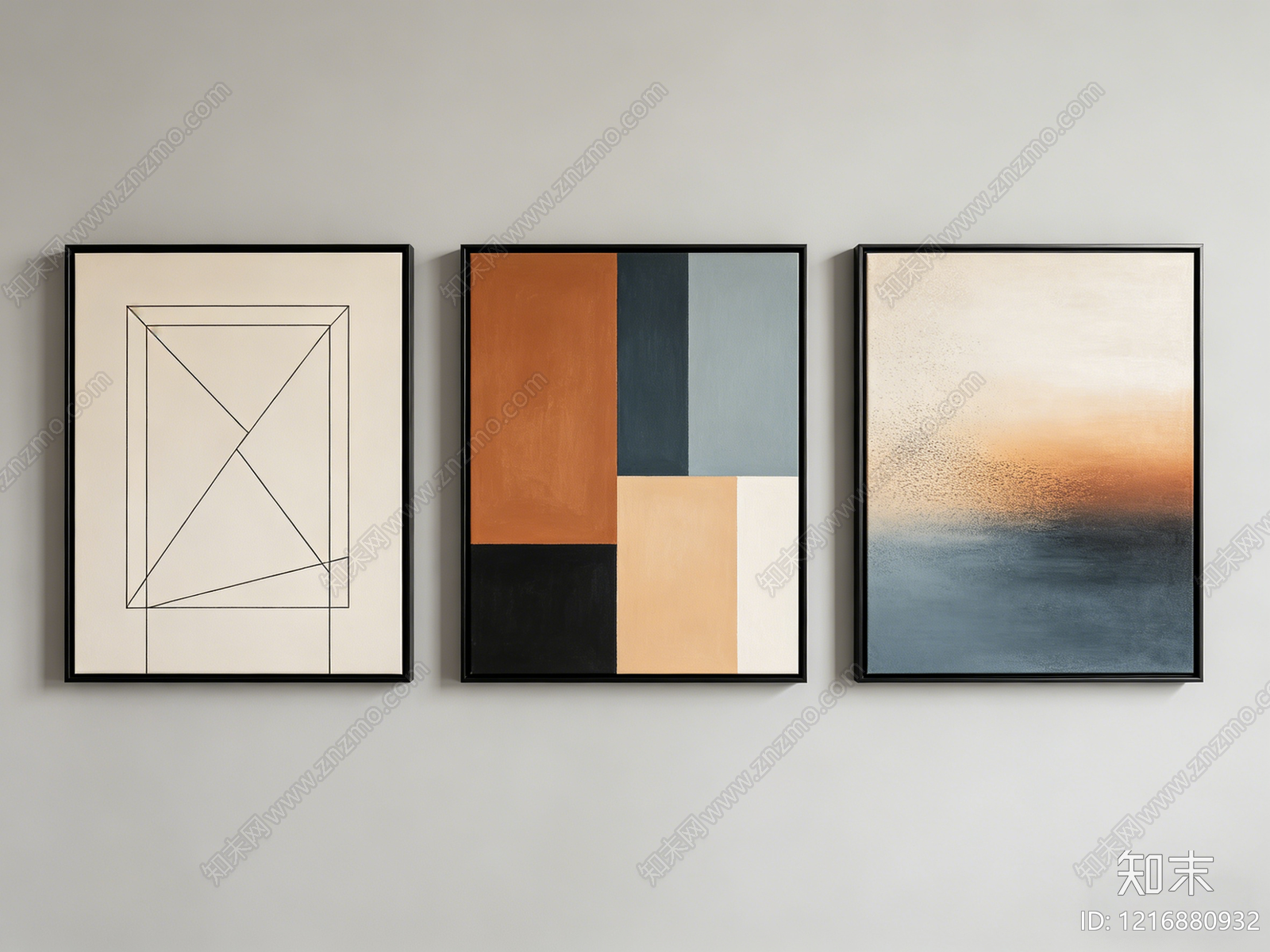 现代抽象画贴图下载【ID:1216880932】