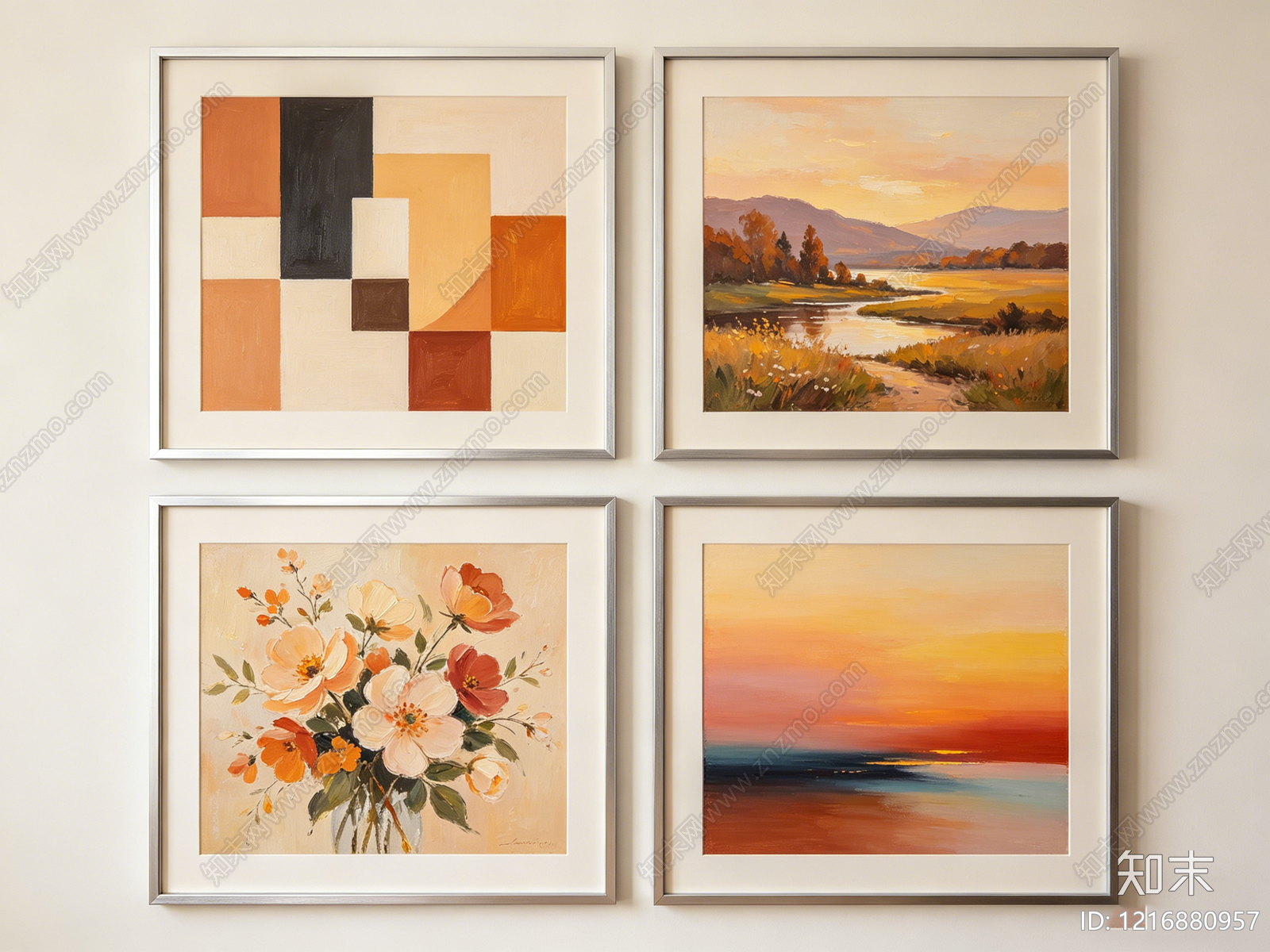 现代油画贴图下载【ID:1216880957】