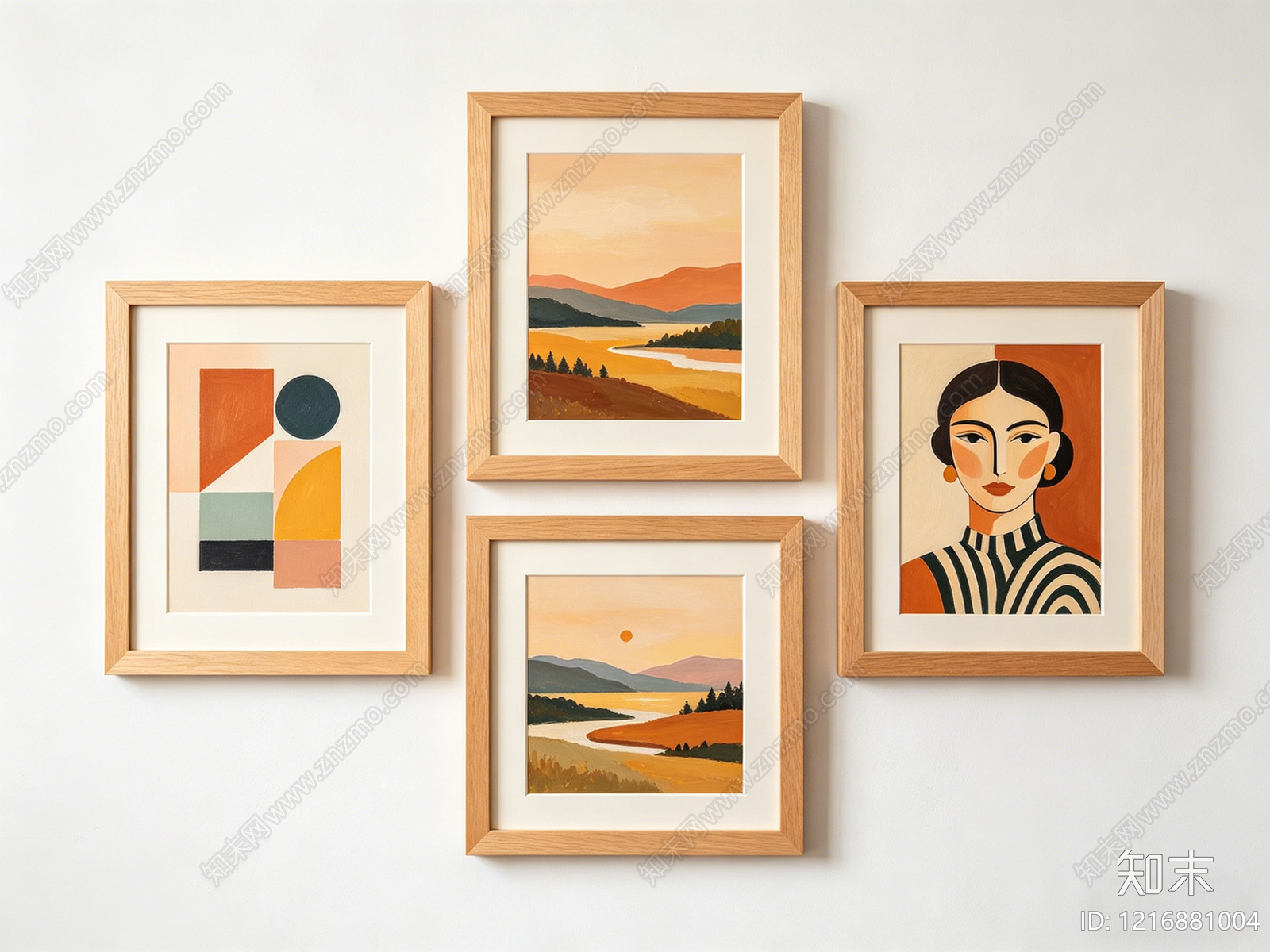 现代其他挂画贴图下载【ID:1216881004】