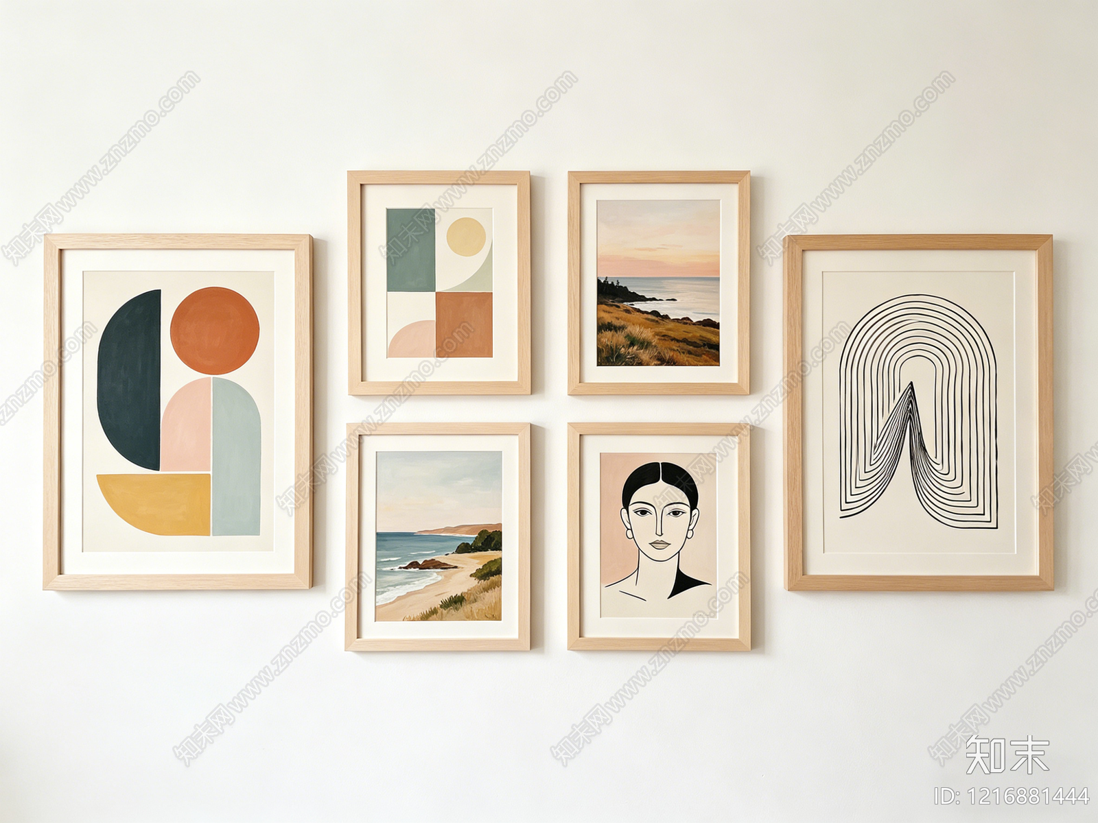 现代其他挂画贴图下载【ID:1216881444】