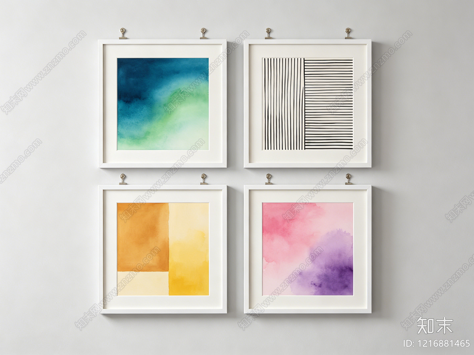 现代装饰画贴图下载【ID:1216881465】