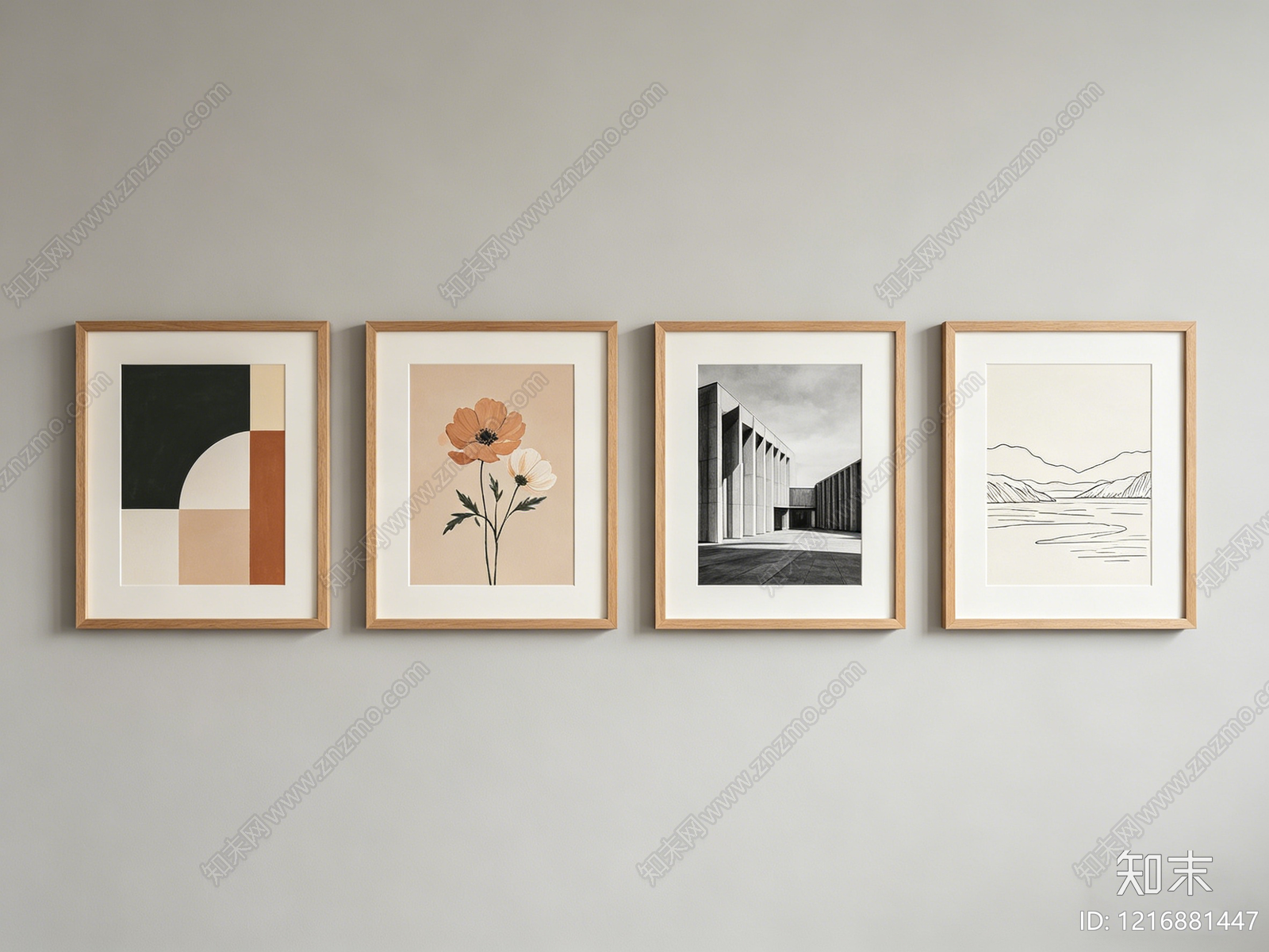 现代其他挂画贴图下载【ID:1216881447】