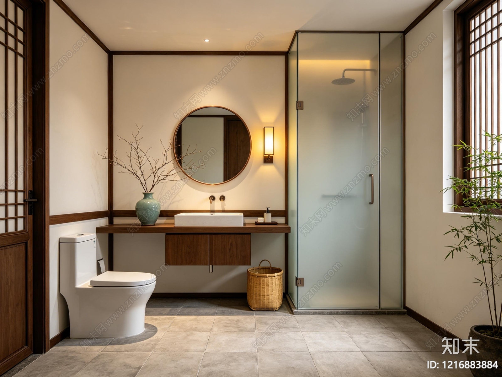 卫生间贴图下载【ID:1216883884】