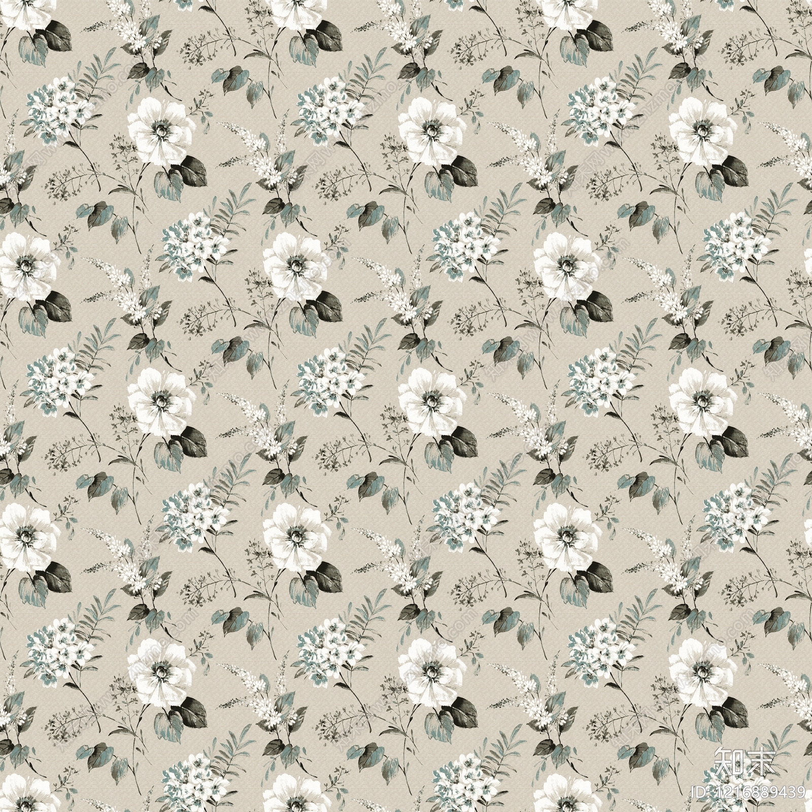 中古花纹壁纸贴图下载【ID:1216889439】
