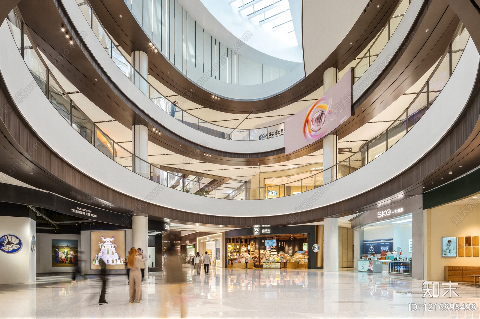 现代商场贴图下载【ID:1216895498】