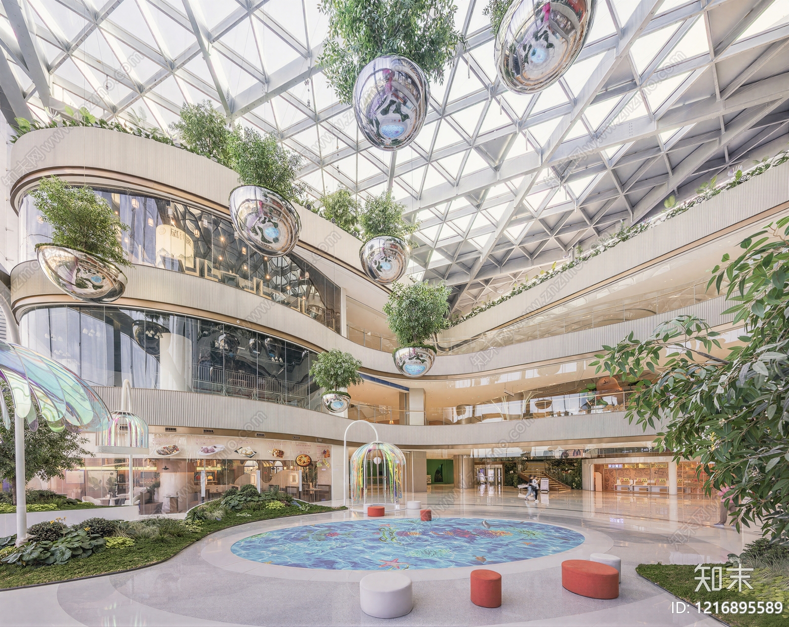 现代商场贴图下载【ID:1216895589】
