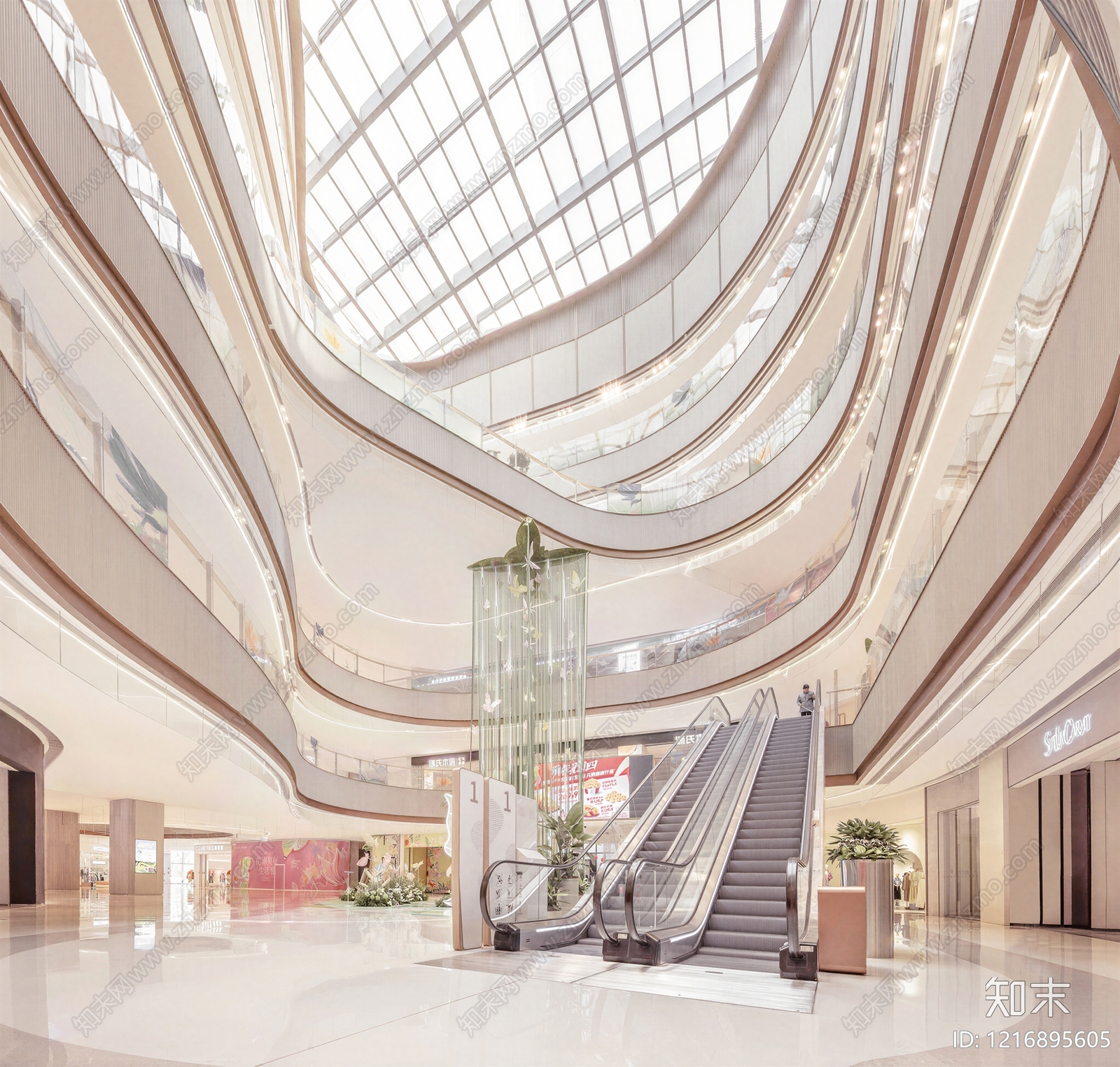 现代商场贴图下载【ID:1216895605】