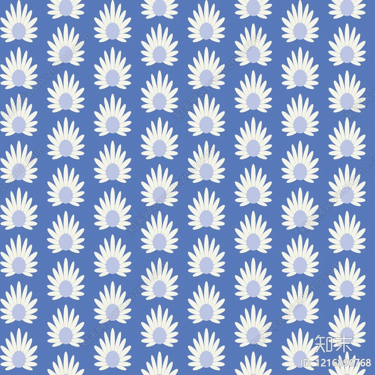 北欧花纹壁纸贴图下载【ID:1216896768】