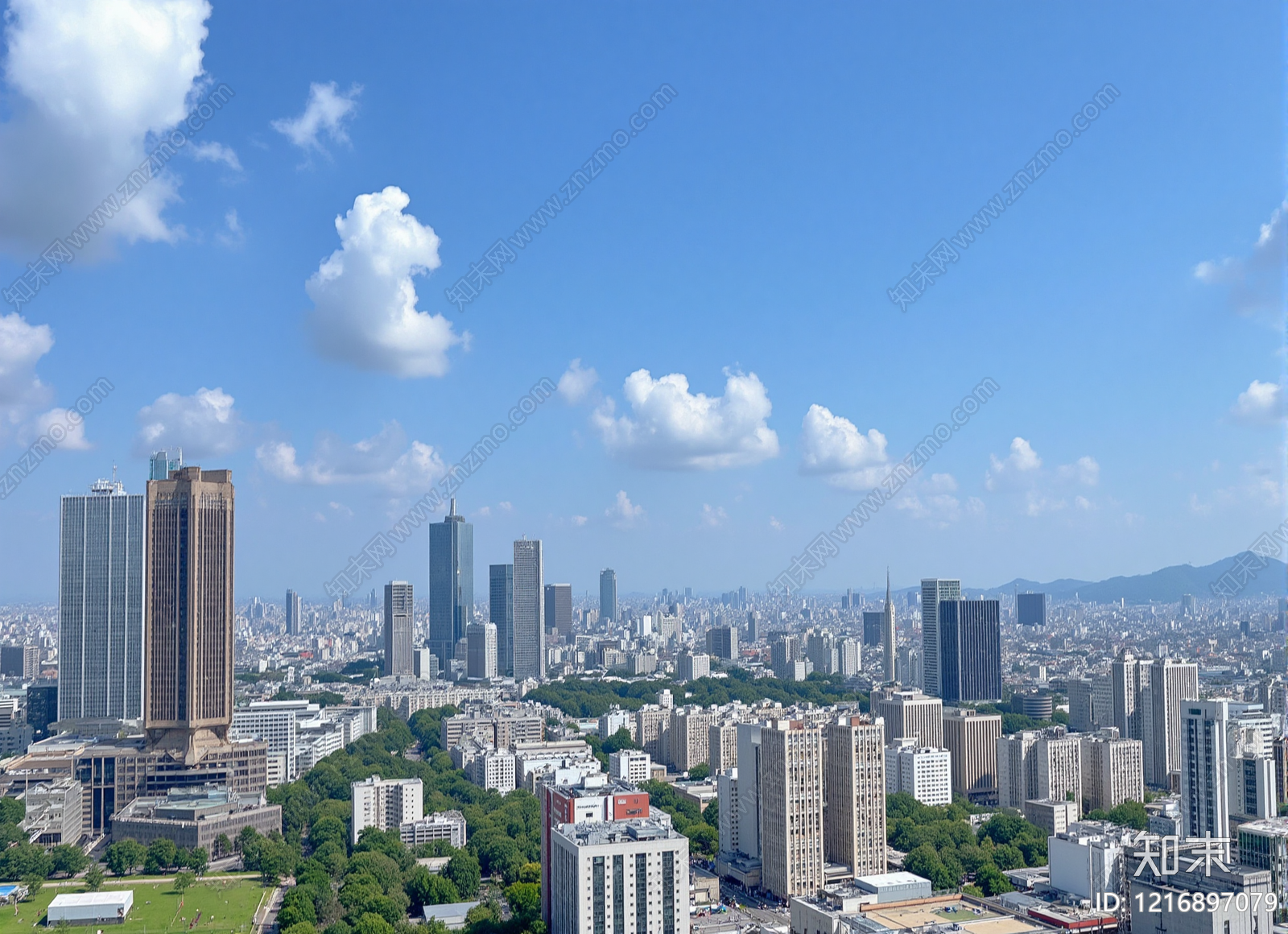 现代城市背景贴图下载【ID:1216897079】