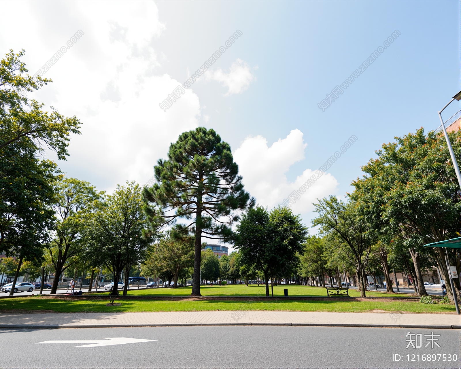 现代小区外景贴图下载【ID:1216897530】
