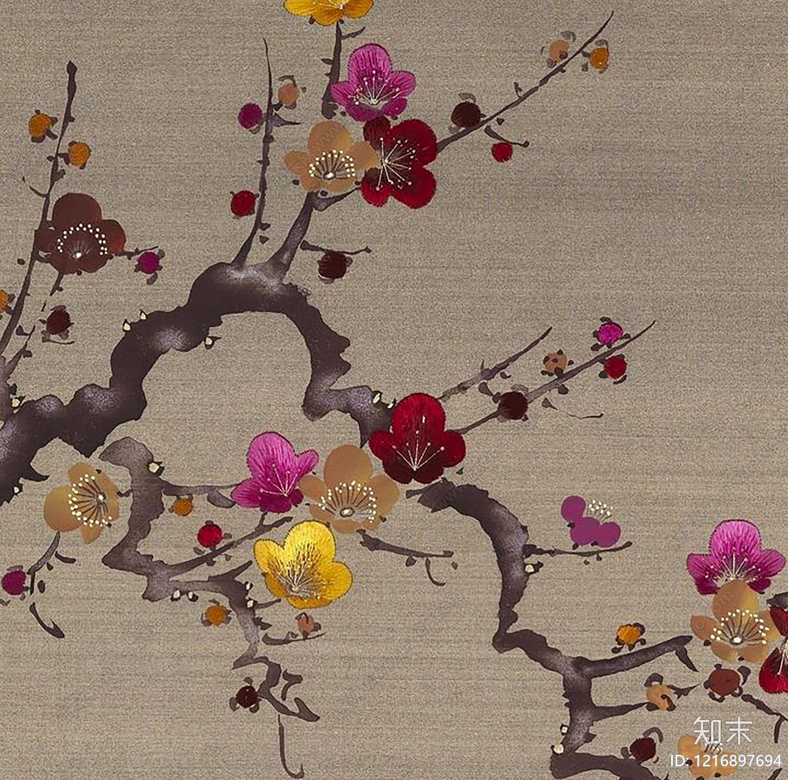 现代装饰画贴图下载【ID:1216897694】