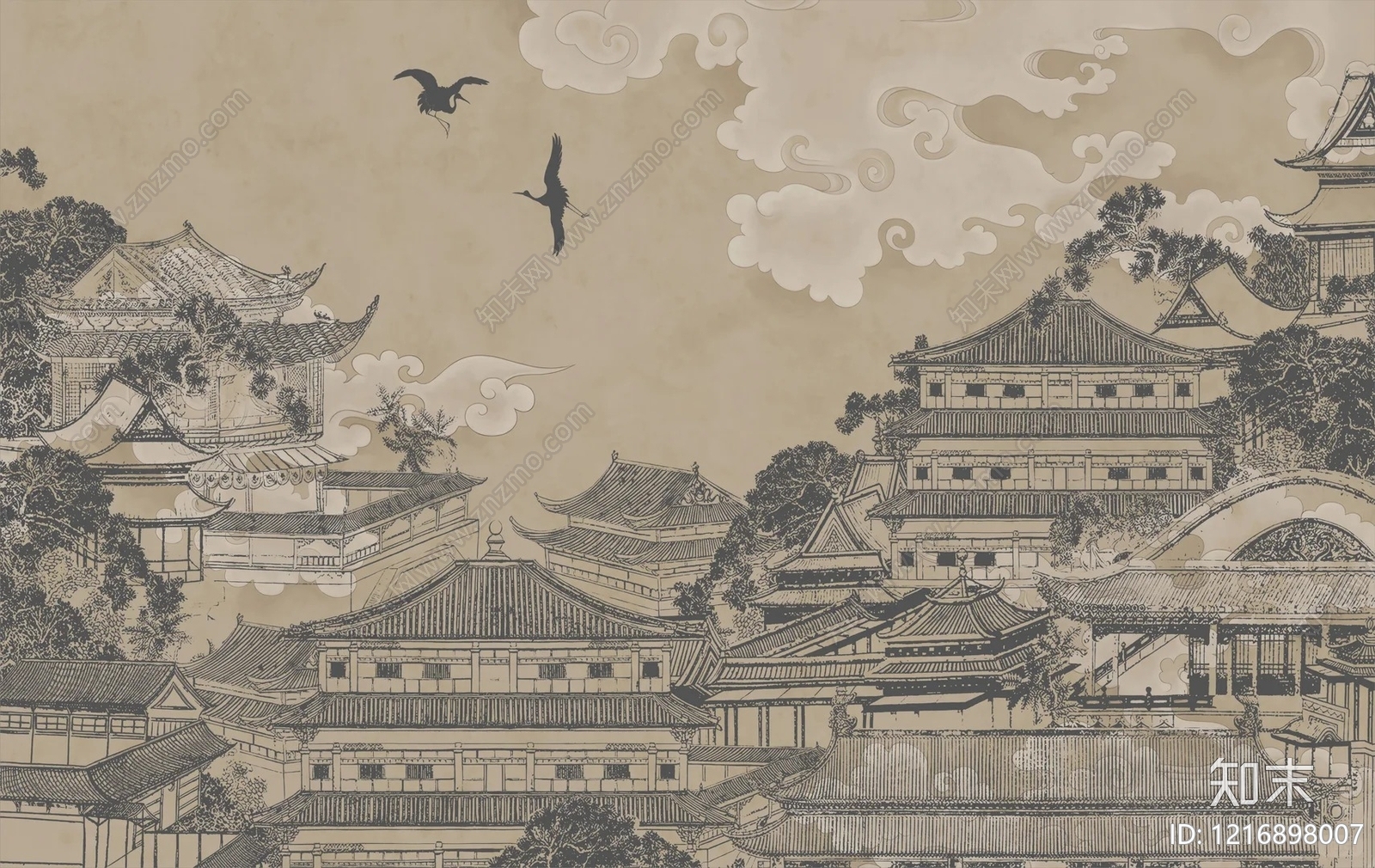 壁画贴图下载【ID:1216898007】