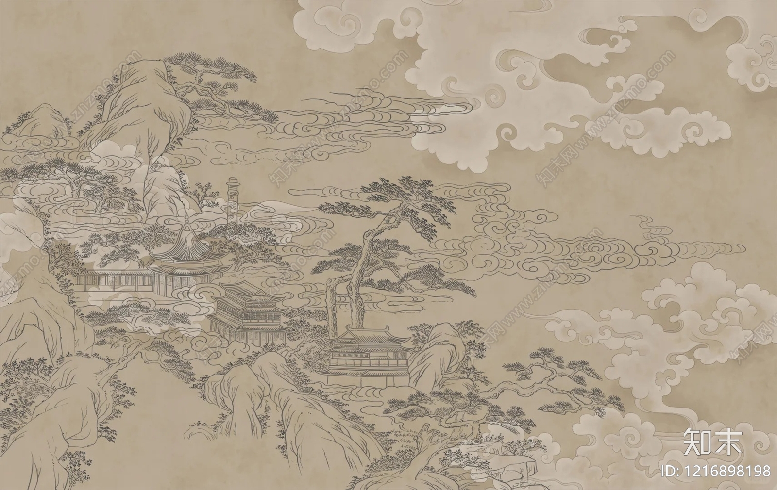 山水贴图下载【ID:1216898198】