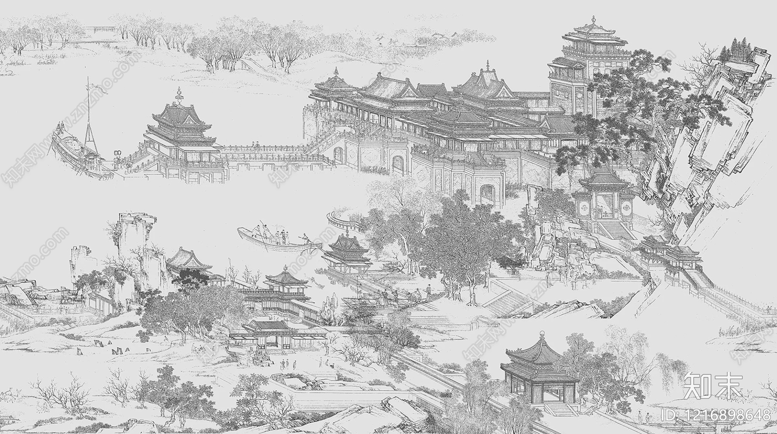 山水贴图下载【ID:1216898648】