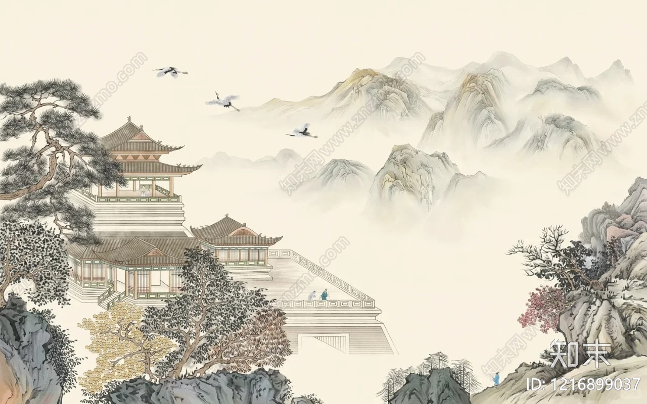 山水贴图下载【ID:1216899037】