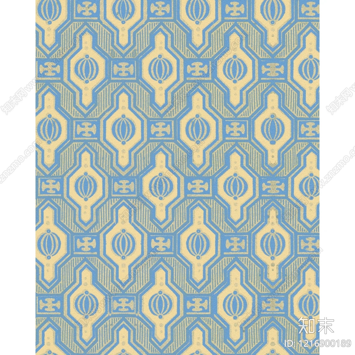 北欧花纹壁纸贴图下载【ID:1216900189】