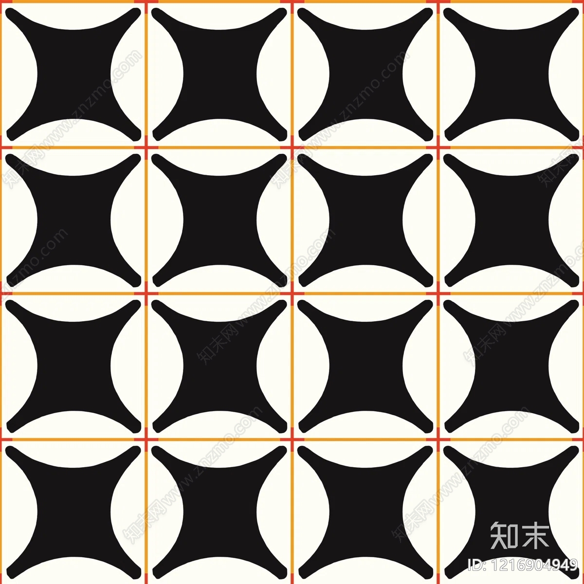 北欧花纹壁纸贴图下载【ID:1216904949】