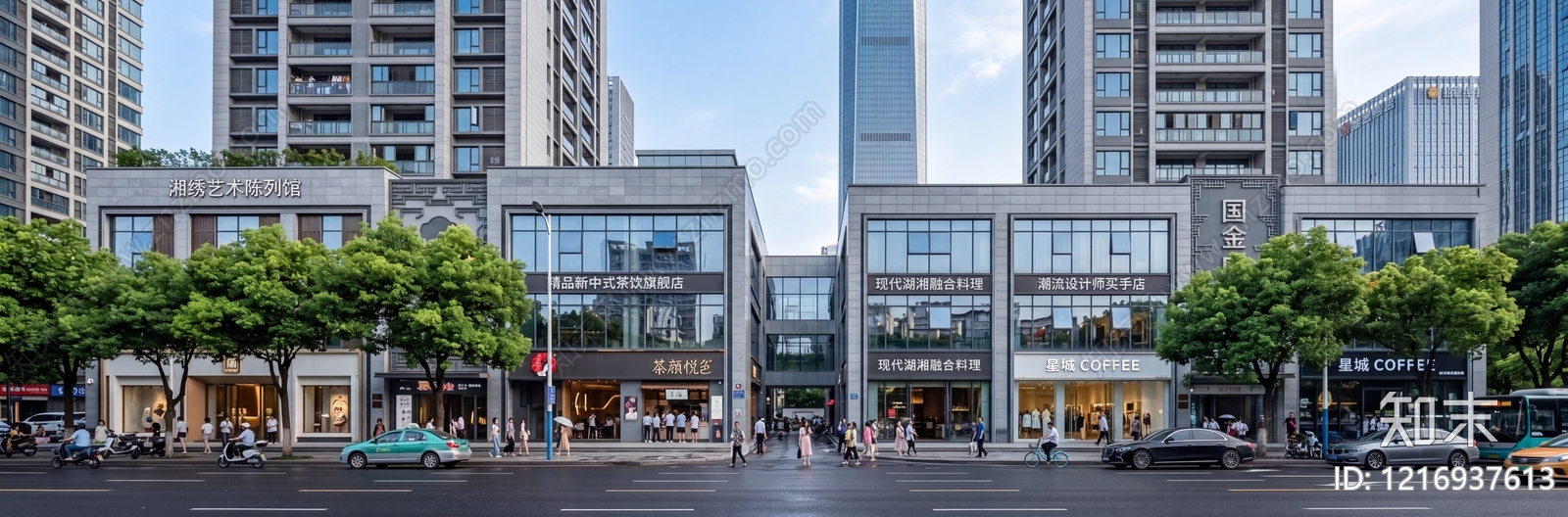 建筑外立面贴图下载【ID:1216937613】