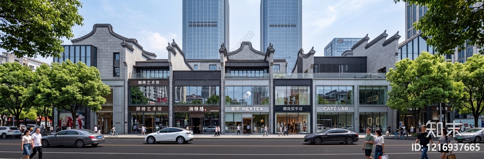 建筑外立面贴图下载【ID:1216937665】