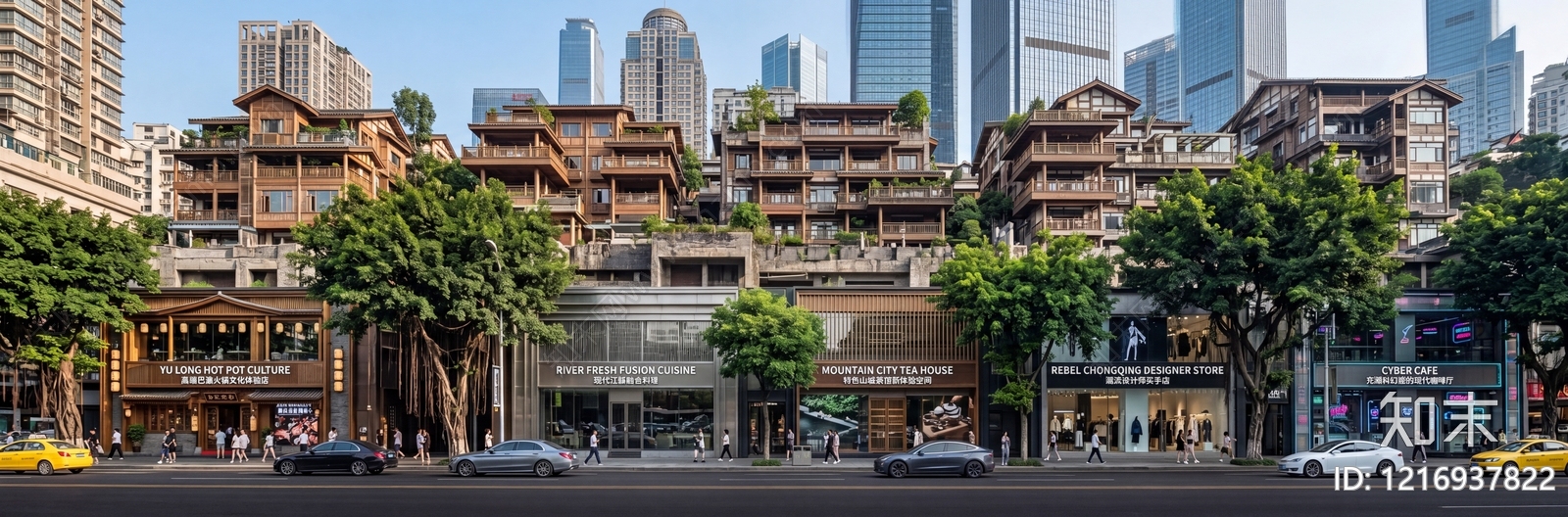 建筑外立面贴图下载【ID:1216937822】