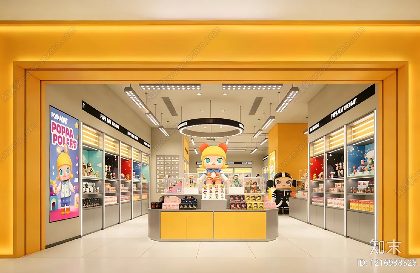 现代商铺贴图下载【ID:1216938326】