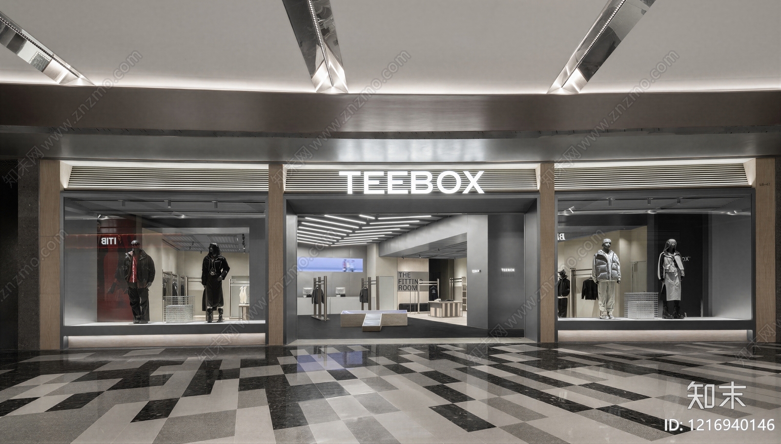 现代商铺贴图下载【ID:1216940146】
