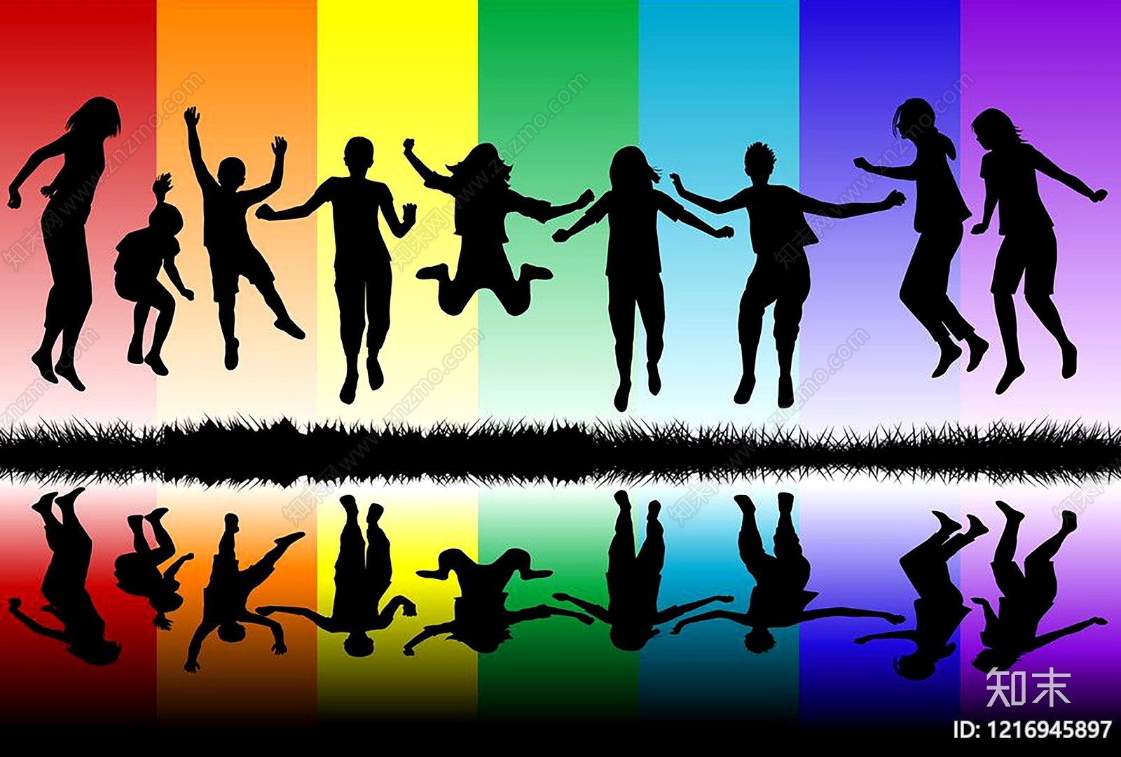 现代人物剪影贴图下载【ID:1216945897】