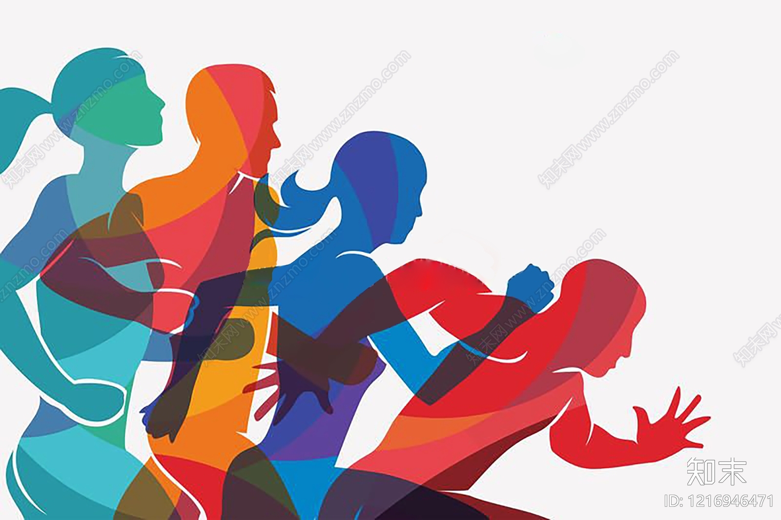 现代人物剪影贴图下载【ID:1216946471】