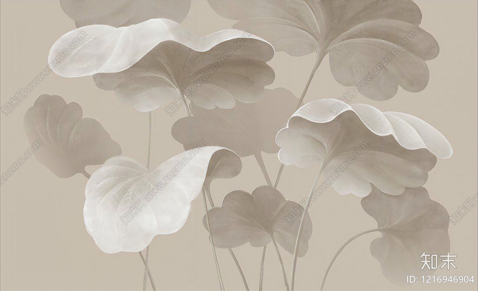 现代植物壁纸贴图下载【ID:1216946904】