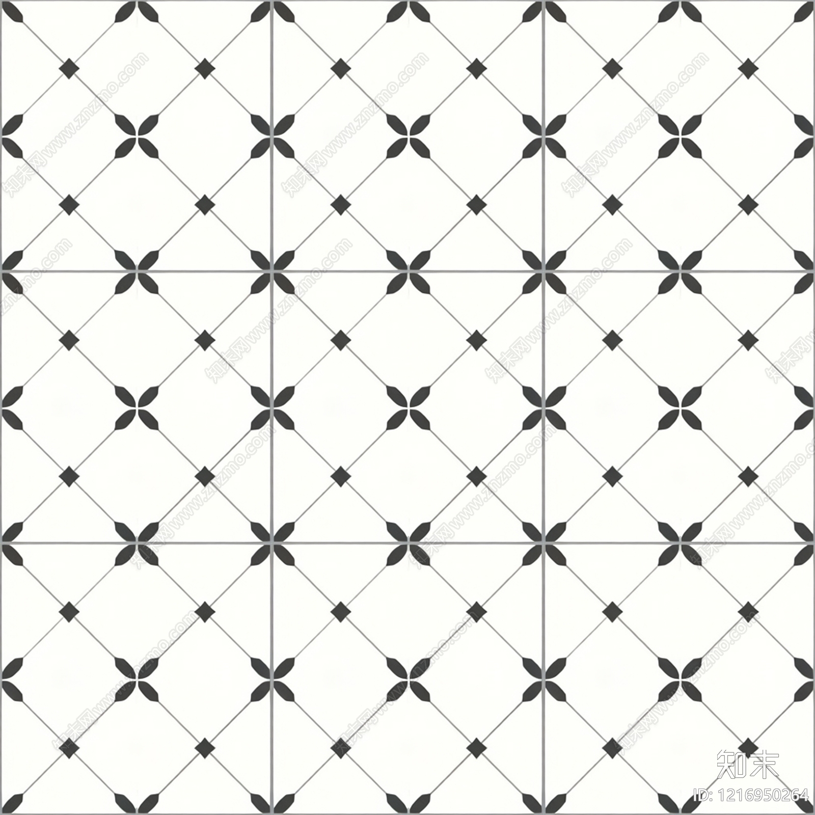 奶油花纹砖贴图下载【ID:1216950264】